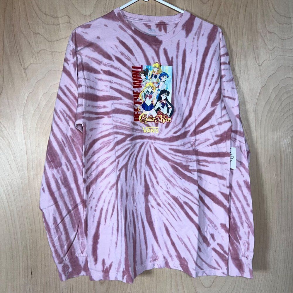 Vans X Sailor Moon Tie Dye‎ Graphic Long Sleeve T-Shirt Unisex Medium (M)